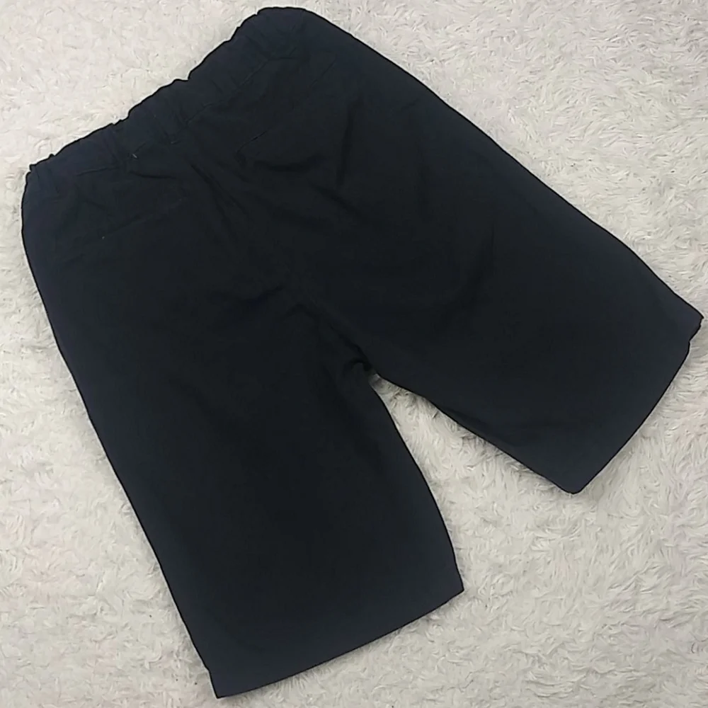 Children's Place Navy Blue Mid Rise adjustable Waist Bermuda Dress Uniform Short